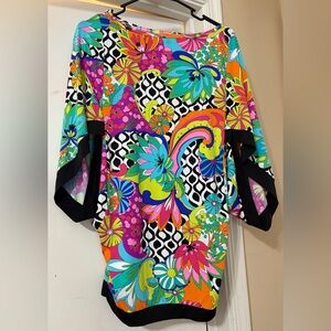 Trina Turk Colorful Nylon Blend Cover Up/Top